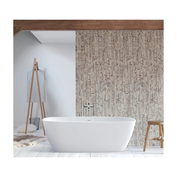 BC Designs Casini Cian Solid Surface Freestanding Bath - 1680mm L x 750mm W