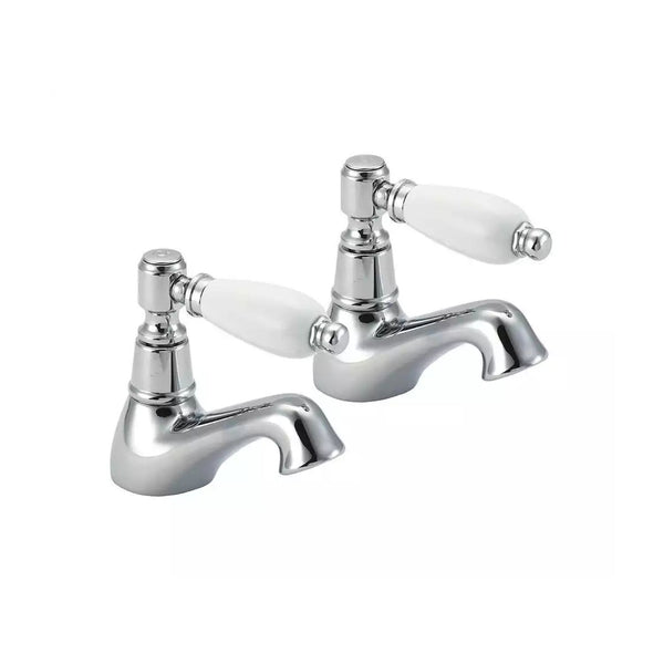 Methven Deva Georgian Brass and Resin Basin Taps (Pair)