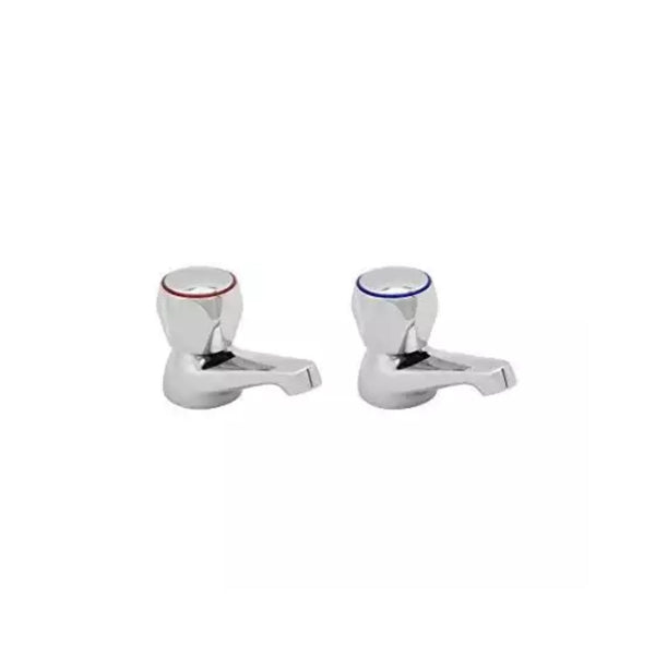 Methven Deva Profile Basin Taps with Metal Back Nut, Chrome