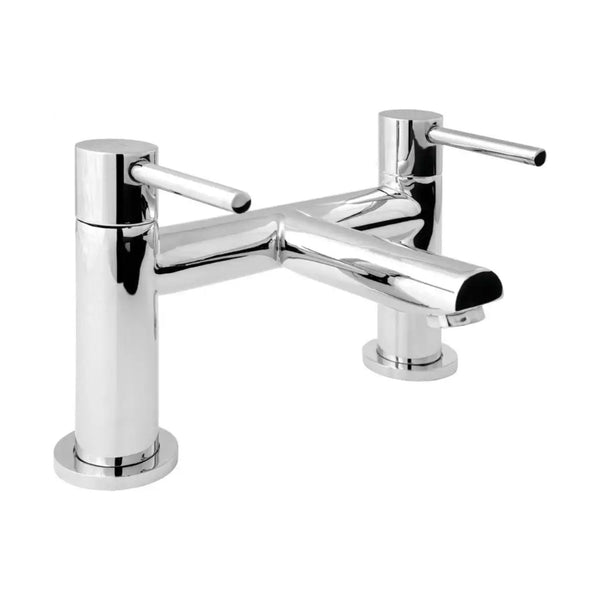 Methven Deva Insignia Brass Deck Mounted Bath Filler, Chrome