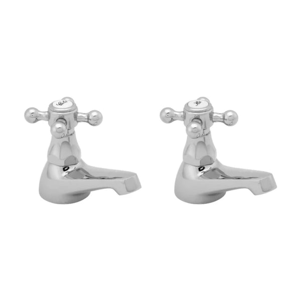 Methven Deva Tudor Brass and Resin Basin Taps (Pair)