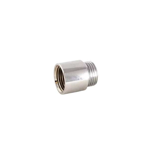 Plumbers Choice 25mm Rigid Radiator Valve Extensions 1/2 inch BSP - Chrome