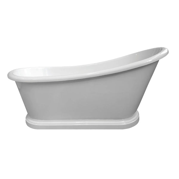 BC Designs Slipper Oval Acrylic Freestanding Bath - 1700mm L x 750mm W