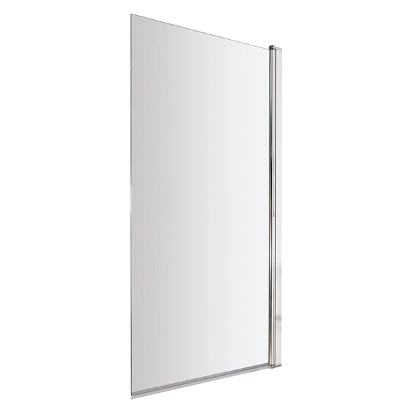 BC Design Straight Bath Screen - 1435mm L x 790mm W, Polished Chrome