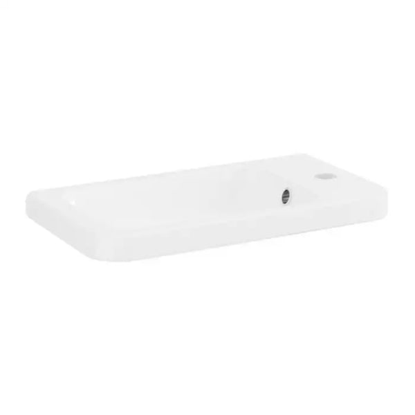 Eastbrook Cavone Modern Luxurious Curved Cloakroom Bathroom Basin 40cm, White