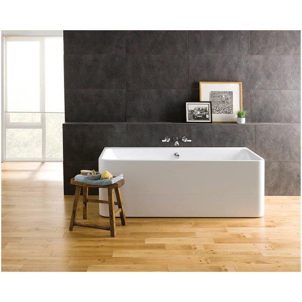 BC Designs Murali Acrylic Freestanding Bath - 1720mm L x 740mm W, Gloss White