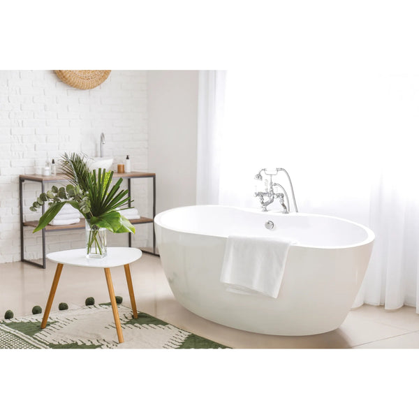 BC Designs Tamorina Petite Freestanding Bath - 1400mm L x 800mm W, White