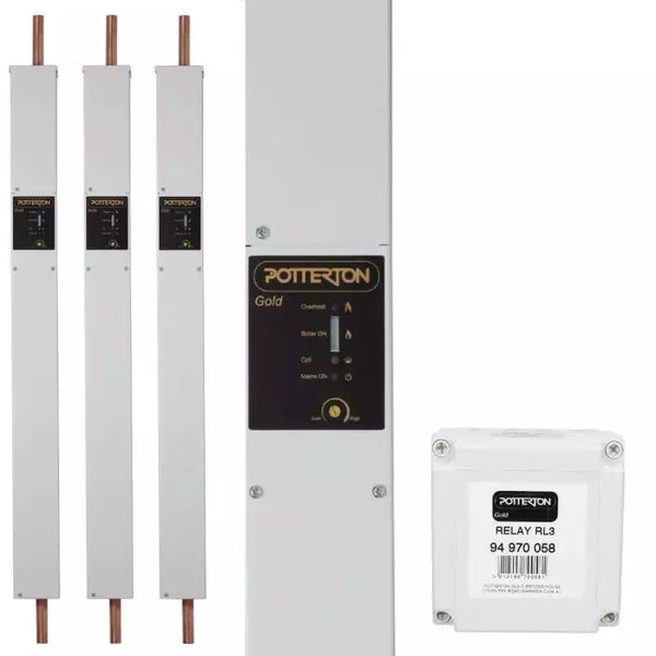 Potterton Gold Trio Heat Only Electric Boiler Setup, 36KW