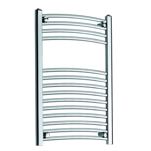 Kartell K-Rail Steel 25mm Chrome Curved Heated Towel Rails