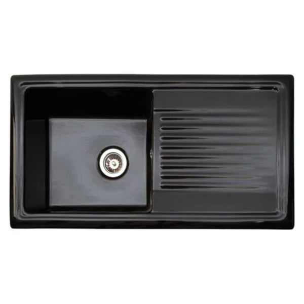 Reginox Black Ceramic Single Bowl Kitchen Sink