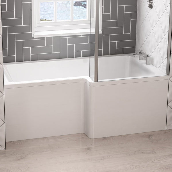 Eastbrook Portland L-Shape Front Bath Panel, 1600mm x 560mm - White