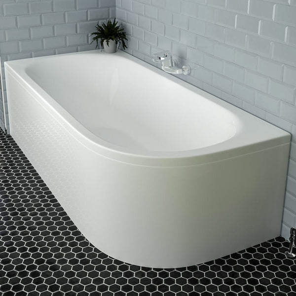 Eastbrook Biscay Reinforced Beauforte Bath Panel, 1700mm x 800mm - White