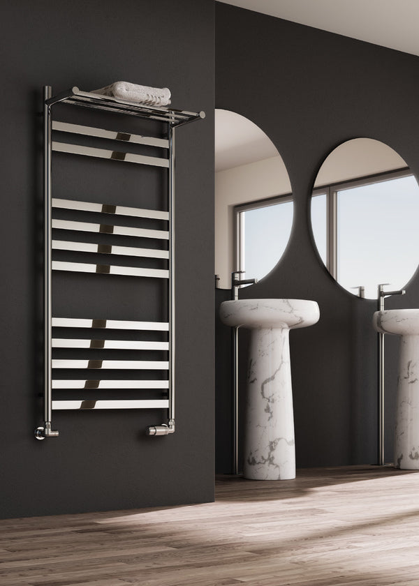 Reina Alento Stainless Steel Polished Designer Heated Towel Rail Radiator