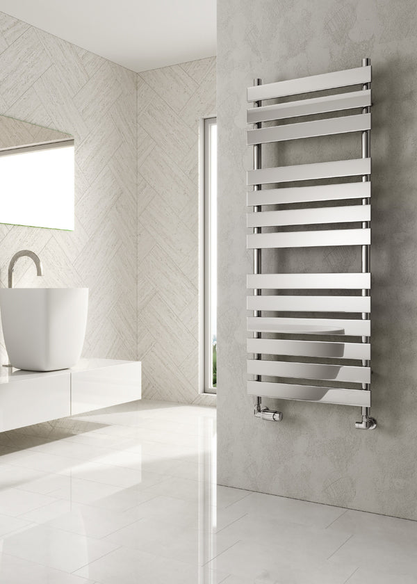 Reina Trento Steel Chrome Designer Heated Towel Rail Radiator