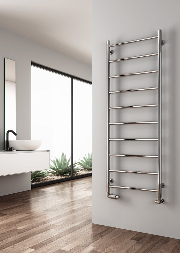 Reina Savio Stainless Steel Polished Designer Heated Towel Rail Radiator