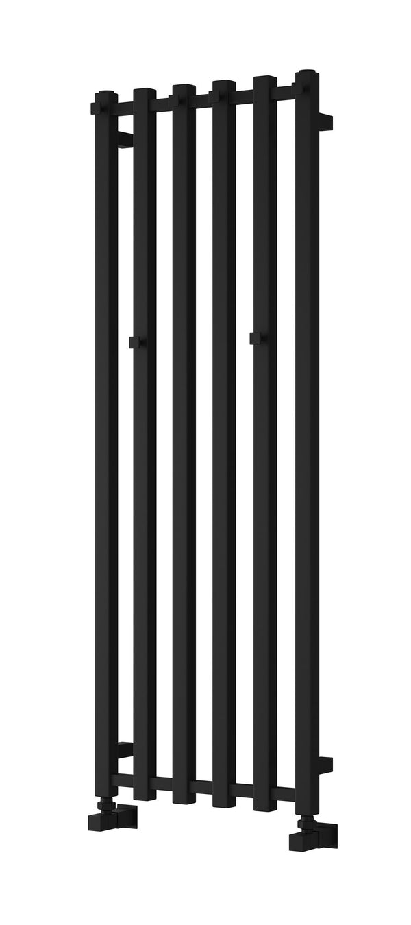 Reina Todi Steel Black Designer Heated Towel Rail Radiator