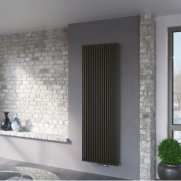 Eucotherm Corus 600 Double Anthracite Vertical Triangle Tube Radiator