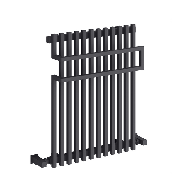 Reina Sori Mild Steel Anthracite Square Tubes Designer Heated Towel Rail Radiator