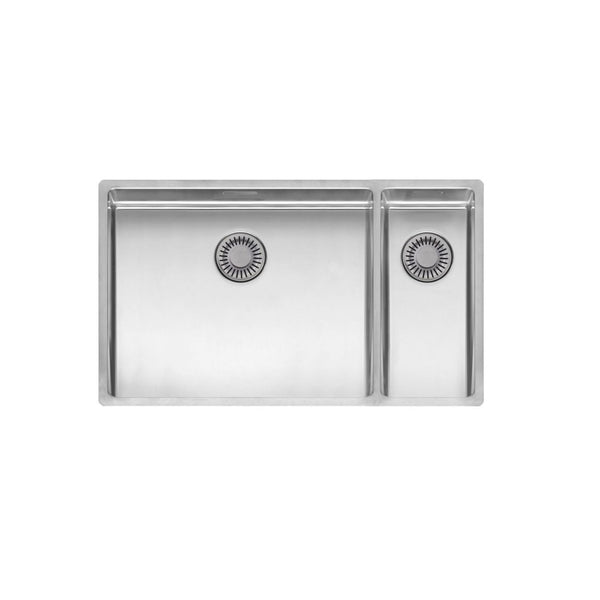 Reginox NEW YORK 50x40+18x40 1.5 Bowl Stainless Steel Kitchen Sink, Inset, Flush and Undermount