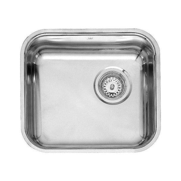 Reginox L18 4035 KG H NOF Single Bowl Stainless Steel Kitchen Sink Inset, Undermount and Flush