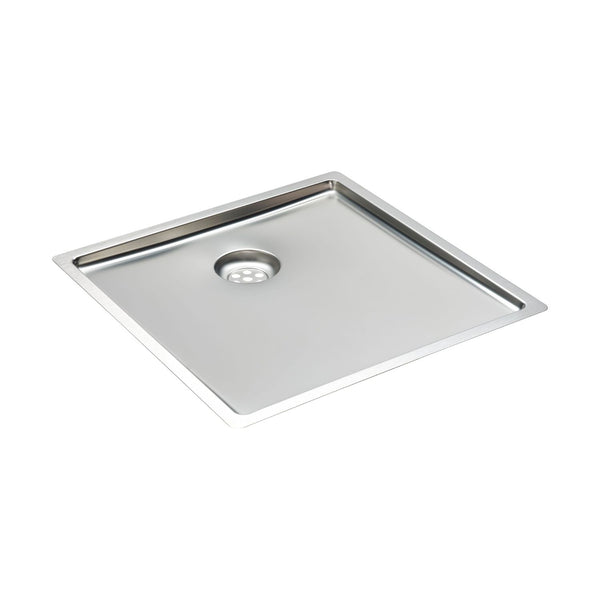 Reginox NEW YORK 40x40 BP Stainless Steel Double Bowl Bottom Plate Kitchen Sink, Square