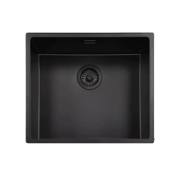 Reginox NEW YORK 50x40 JB Stainless Steel Jet Black Kitchen Sink, Square