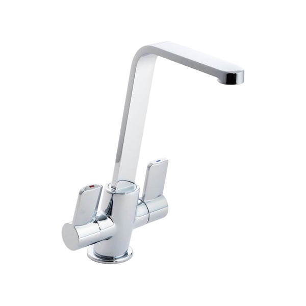 Reginox Alpina Dual Lever Kitchen Mixer Tap - Chrome