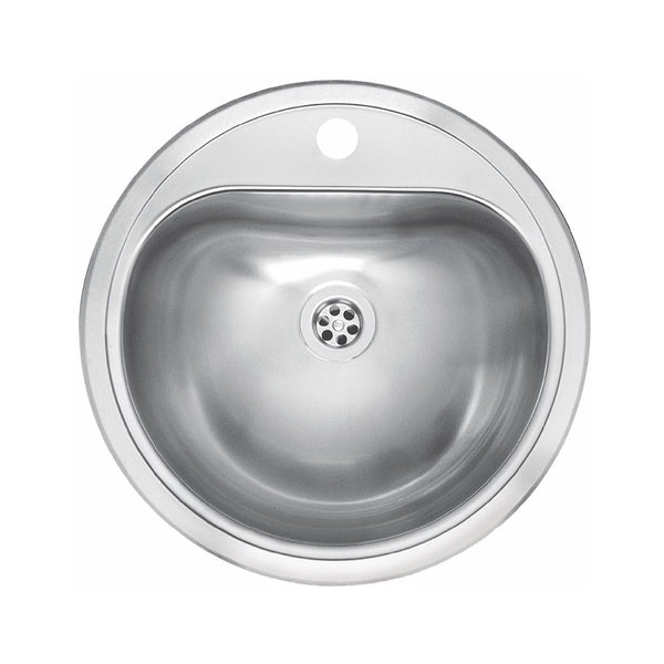 Reginox ATLANTIS SP H NOF Vanity Bowl Stainless Steel Kitchen Sink, 0.8 Gauge