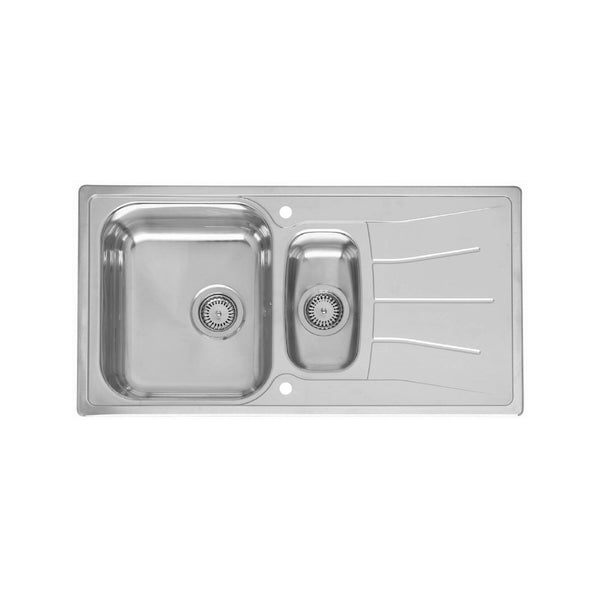 Reginox DIPLOMAT 1.5 ECO Bowl Stainless Steel Kitchen Sink, 0.6 Gauge Polished Sinks