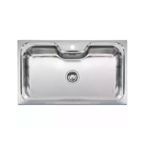 Reginox JUMBO Large Single Bowl Kitchen Sink, 0.7 Gauge Kitchen Workstation, Stainless Steel