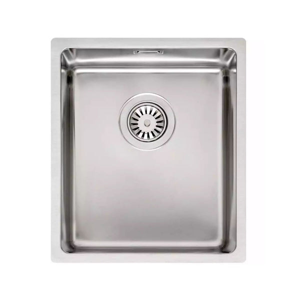 Reginox HOUSTON 34x40 1.0 Undermount Kitchen Sink with Stainless Steel, 0.8 Gauge Inset Sink