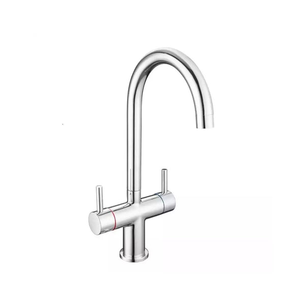 Reginox ADOUR CH Two Handles Single Head 360 Degree Rotating Kitchen Tap, Chrome