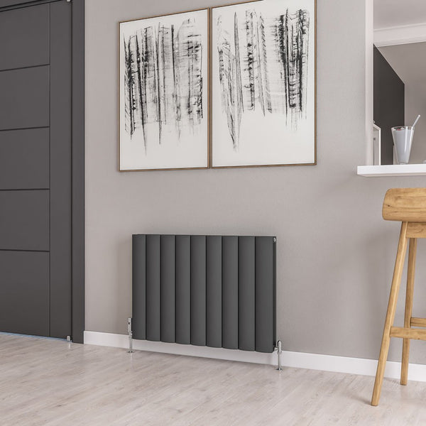 Eastbrook Guardia Matt Anthracite Horizontal Aluminium Radiators - Central Heating