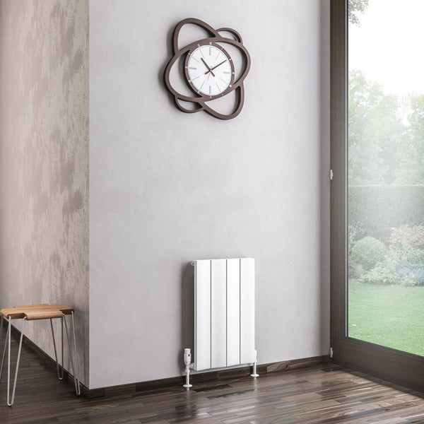 Eastbrook Fairford Matt White Horizontal Aluminium Radiators - Central Heating