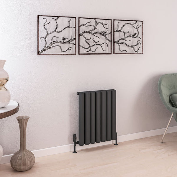 Eastbrook Burford Matt Anthracite Horizontal Aluminium Radiators - Central Heating