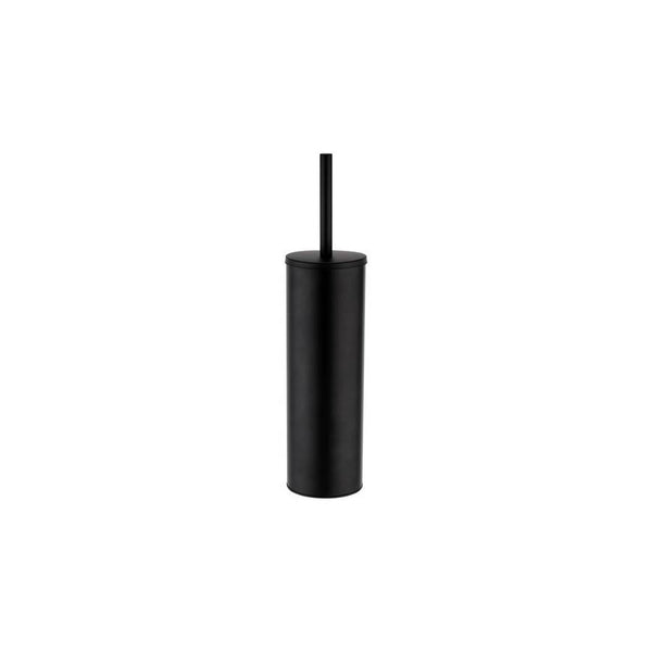 Kartell Brassware Black Nero Round Wall Mounted Toilet Brush