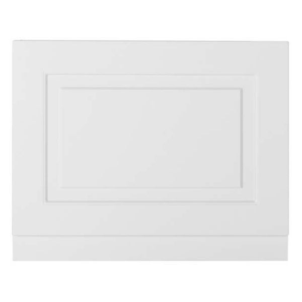 Kartell Astley 750mm End Bath Panel - Matt White