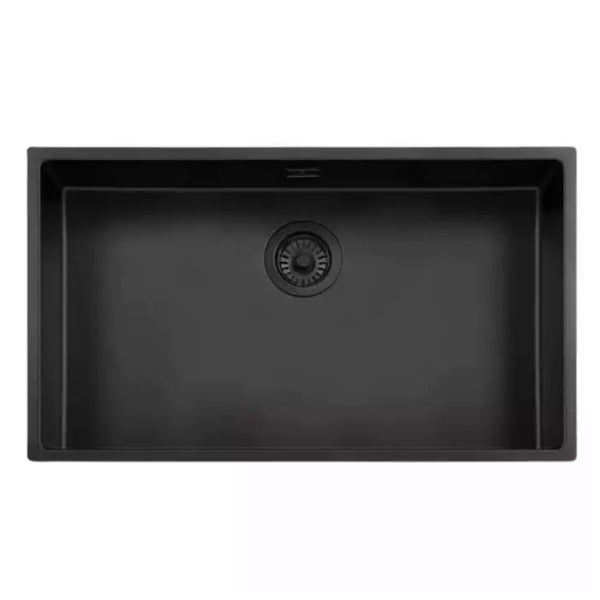 Reginox JB Stainless Steel Jet Black Kitchen Sink, Square