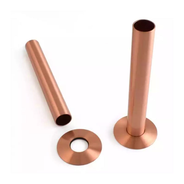 Plumbers Choice Brushed Copper Sleeving Kit 130mm (pair)