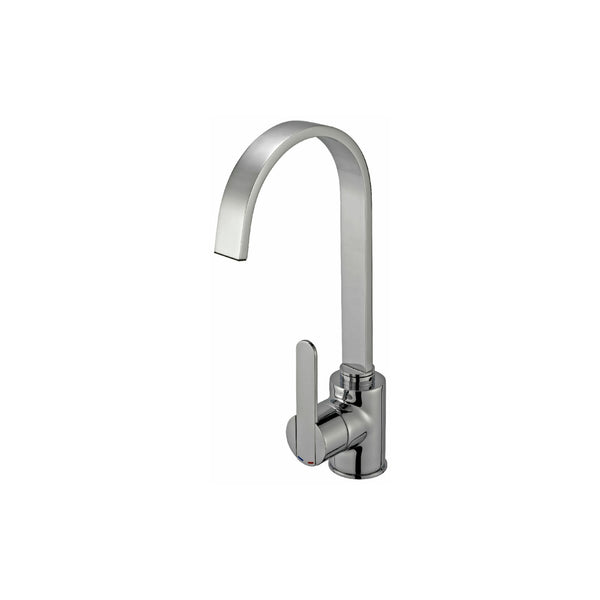 Reginox AMUR Steel Kitchen Sink Mixer Tap, Brushed