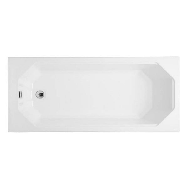 Kartell Astlea White Single Ended Bath with Legs, 1700mm x 700mm