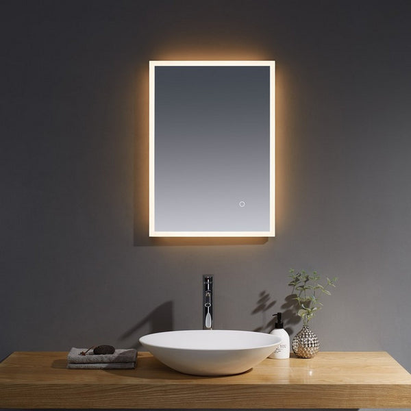 Kartell Almanzora 700mm x 500mm Illuminated LED Mirror, Clear Glass