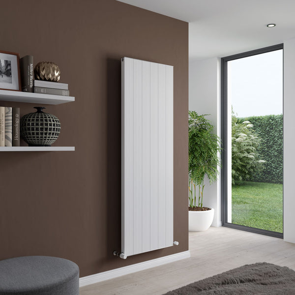 Eucotherm Ariel White Aluminium Vertical Radiator