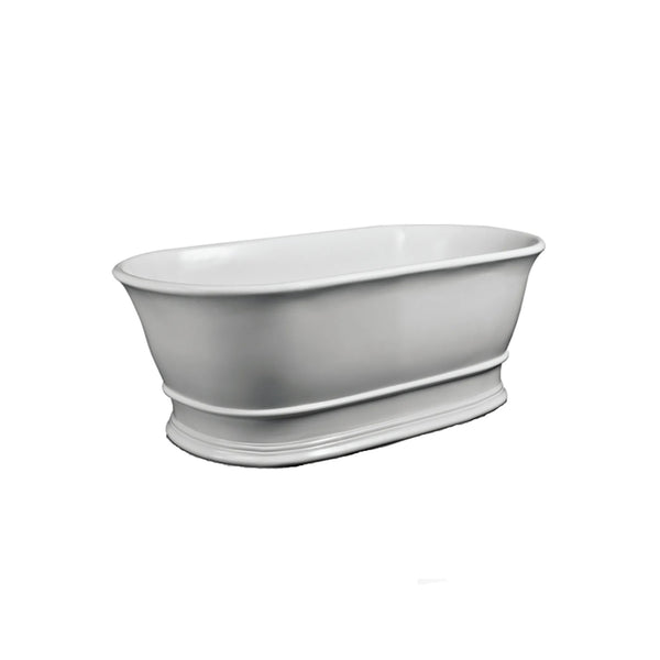 BC Designs Bampton Cian Solid Surface Freestanding Bath - 1555mm L x 740mm W