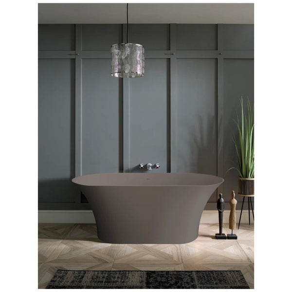 BC Designs Verdicio Cian Solid Surface Freestanding Bath - 1680mm L x 700mm W