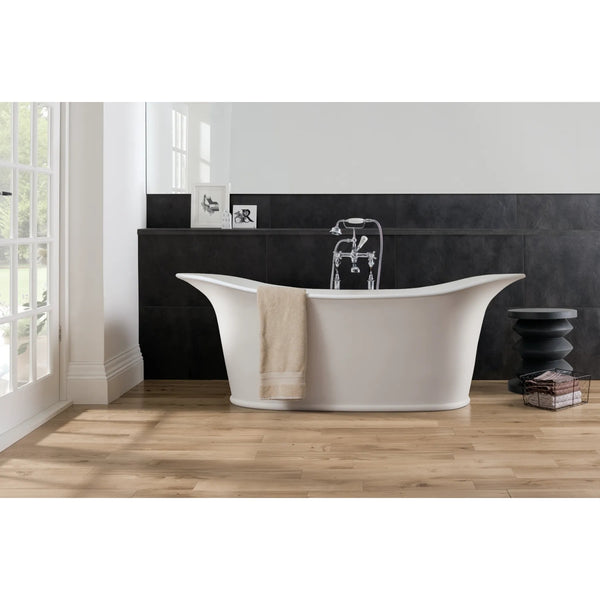 BC Designs Wivenhoe Cian Solid Surface Freestanding Bath - 1800mm H x 820mm W