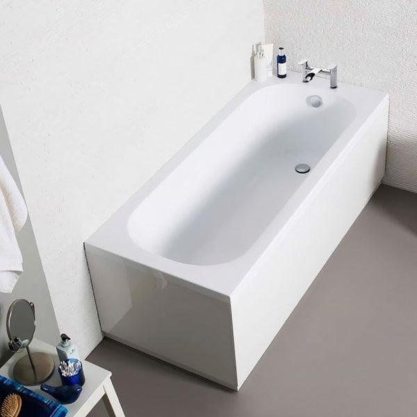 Kartell Sonic White Reinforced Front Bath Panels, Acrylic