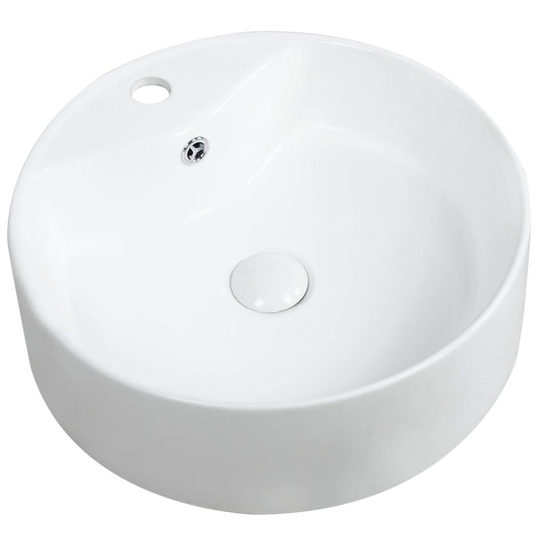 Kartell Karlo Round Shape 460mm Counter Top Basin, White