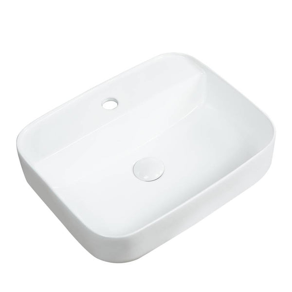 Kartell Karlo Square 500mm Counter Top Basin, White