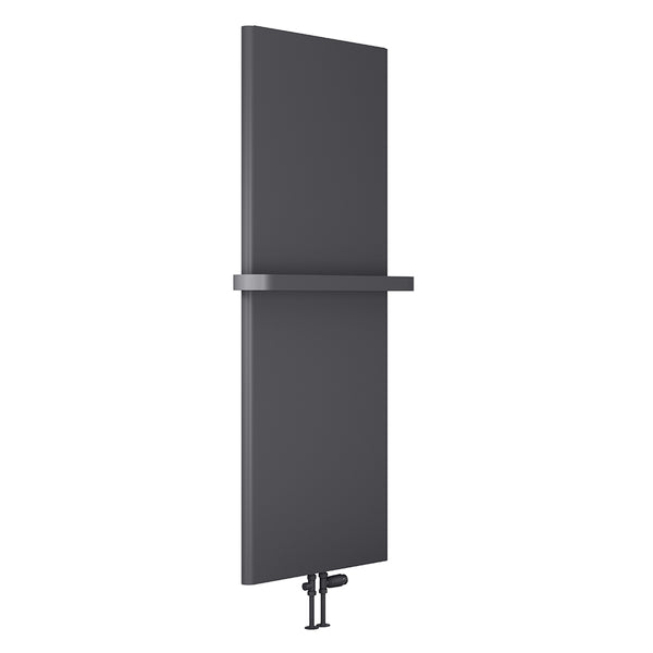 Reina Borda Steel Anthracite Texture Vertical Designer Radiator, Central Heating